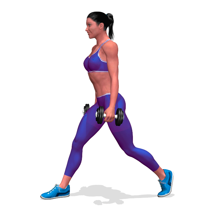weighted-lunges